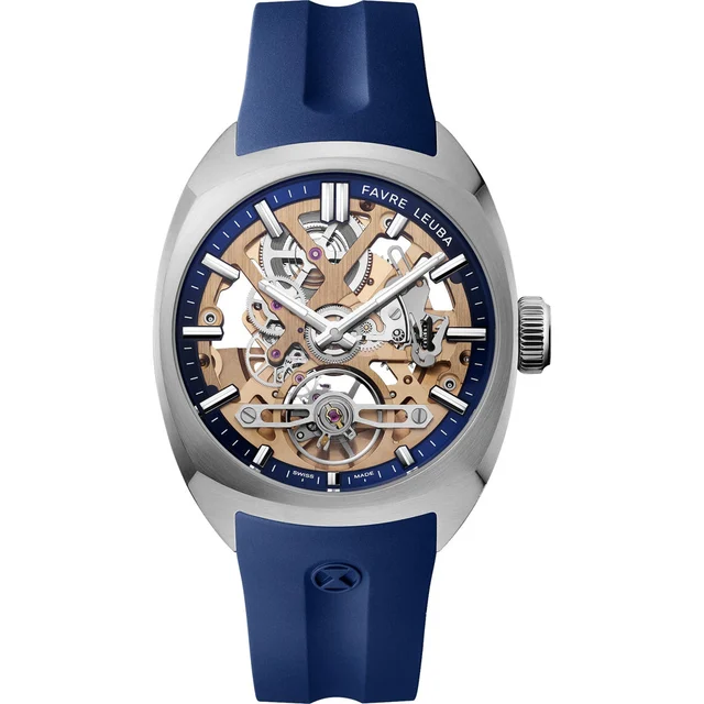 Favre Leuba Chief Skeleton Blue 00.20105.103.02.302 kol saati