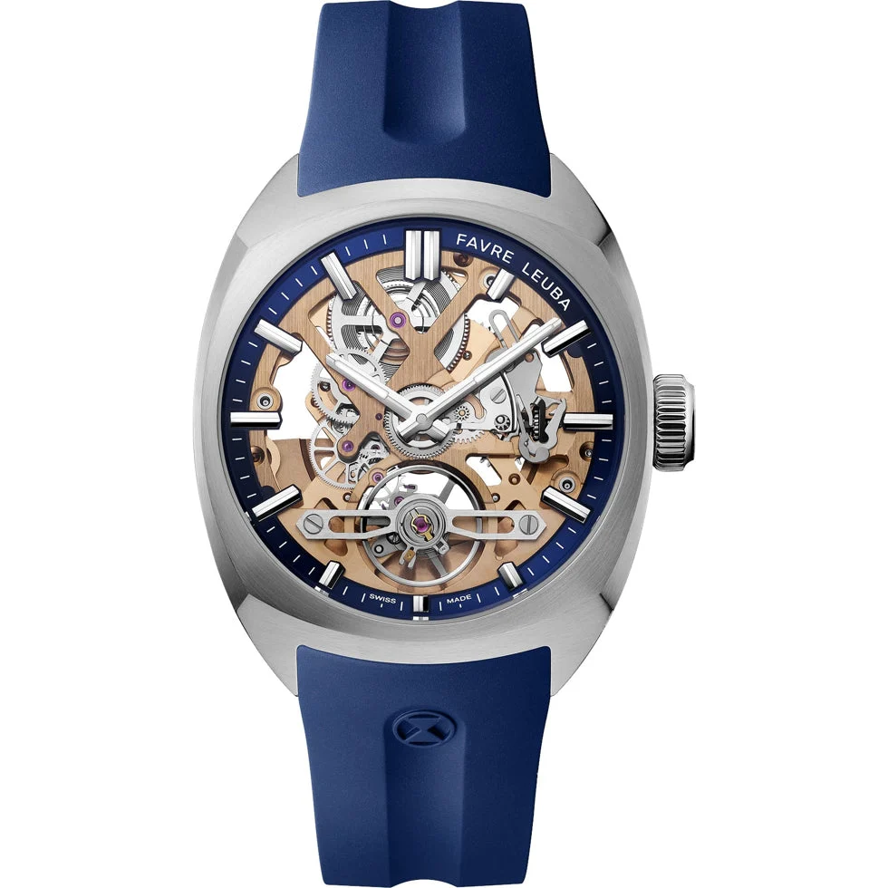 Favre Leuba Chief Skeleton Blue 00.20105.103.02.302 40 mm kol saati