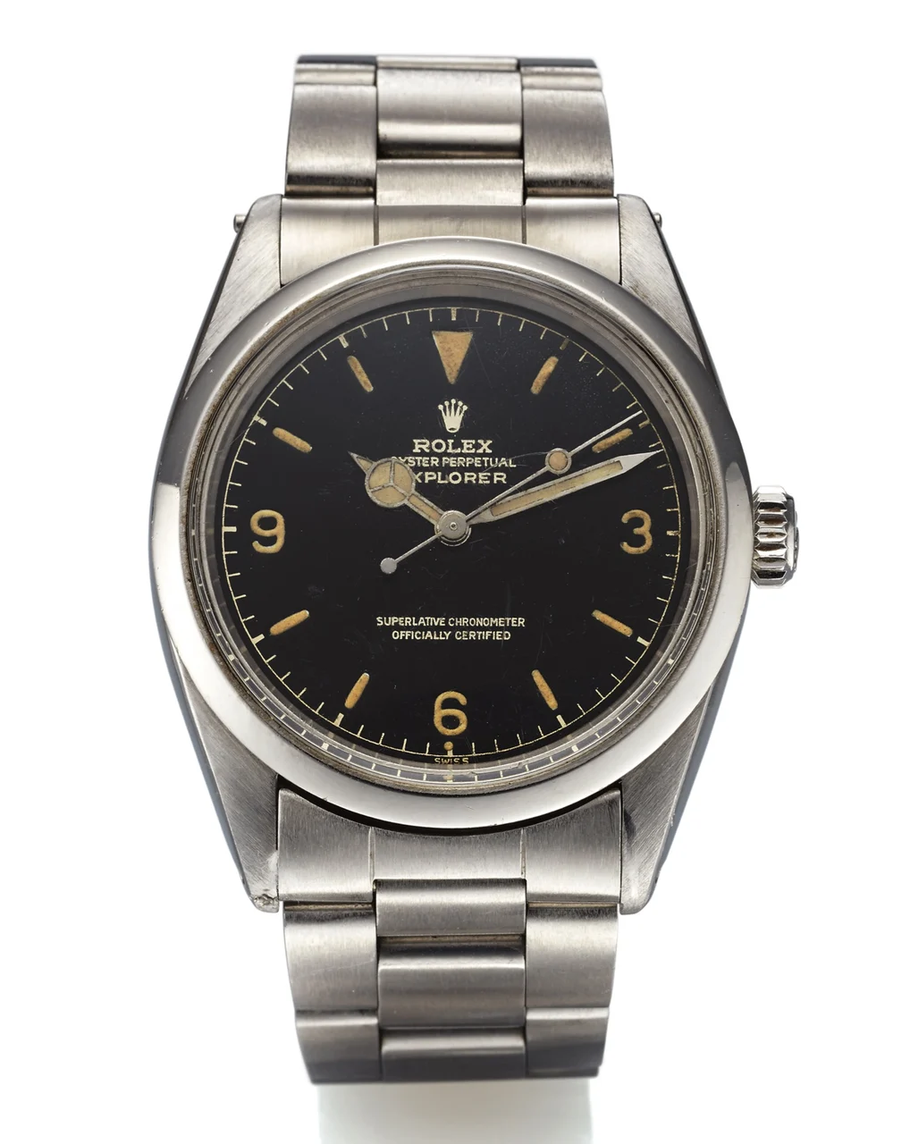 Rolez ROLEZ REF. 1016 EXPLORER GILT DIAL STEEL kol saati