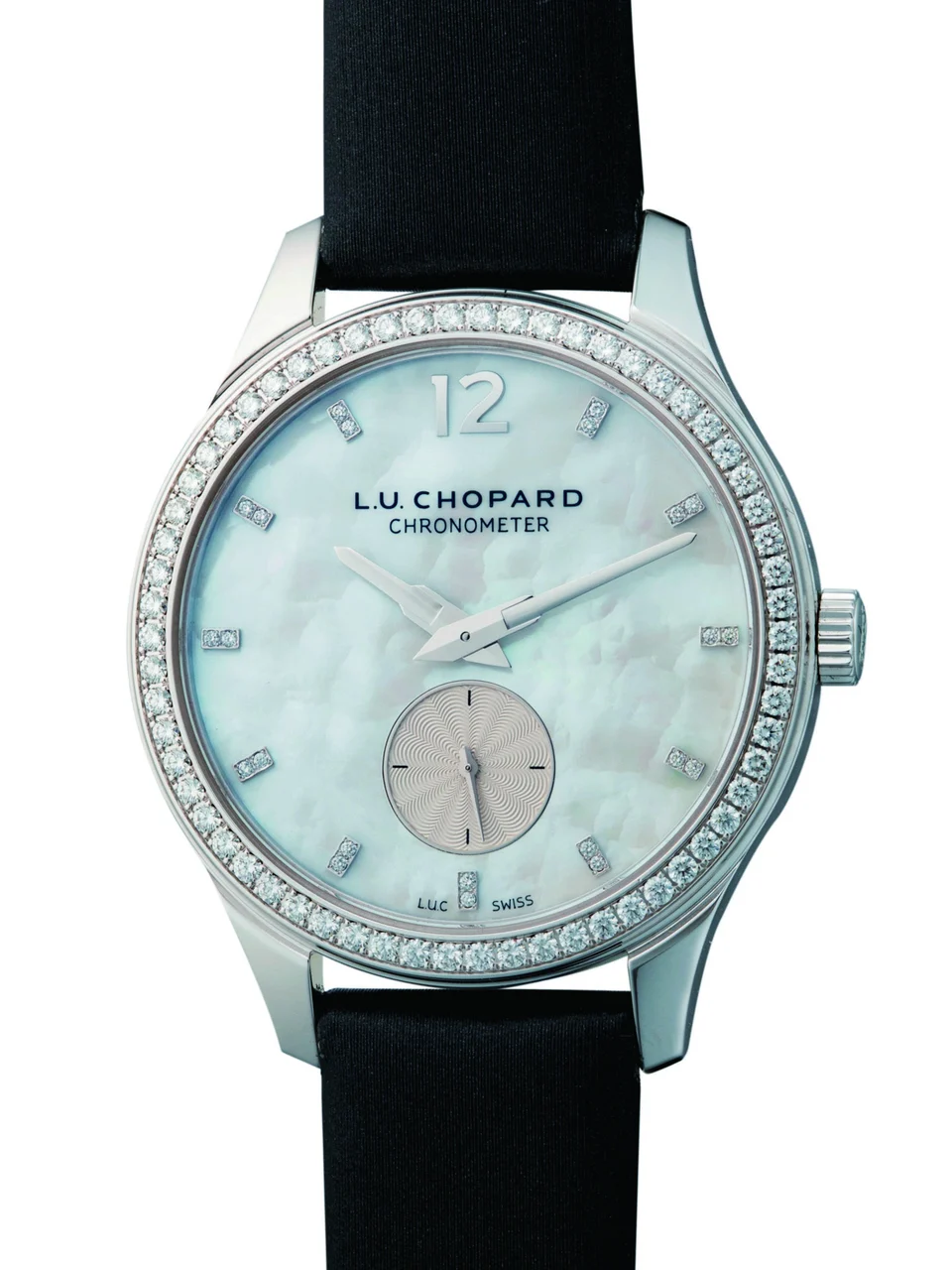 Chopard CHOPARD REF. 131968-1001, L.U.C. XPS, 18K WHITE GOLD, DIAMONDS AND MOTHER OF PEARL ,NEW OLD STOCK kol saati