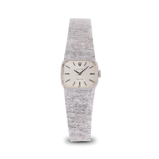 Rolex ROLEX, REF. 2651, PRECISION, VINTAGE LADY'S WRISTWATCH, 18K WHITE GOLD kol saati