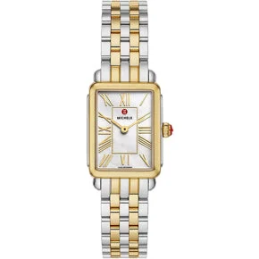 Michele Watches Michele Deco MWW06E000145 Park Two-Tone 18K Gold-Plated kol saati