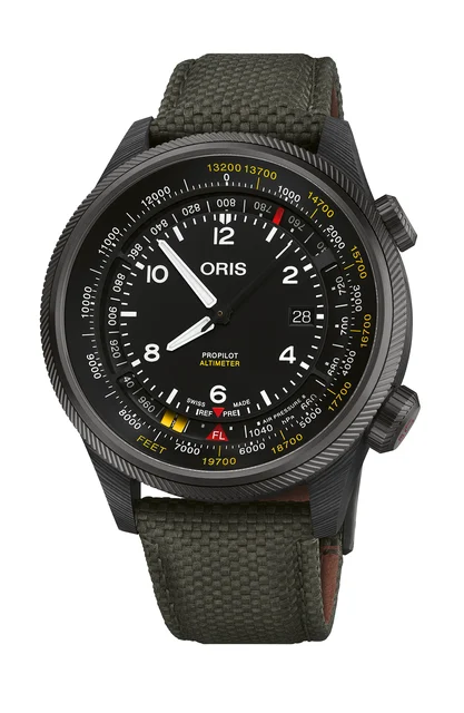 Oris ProPilot Altimeter - Feet Scale 01 793 7775 8734-Set kol saati
