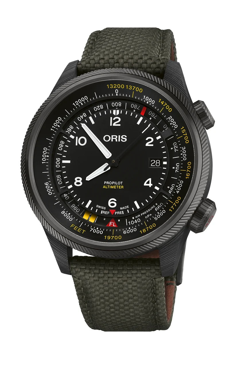 Oris ProPilot Altimeter - Feet Scale 01 793 7775 8734-Set 47 mm kol saati