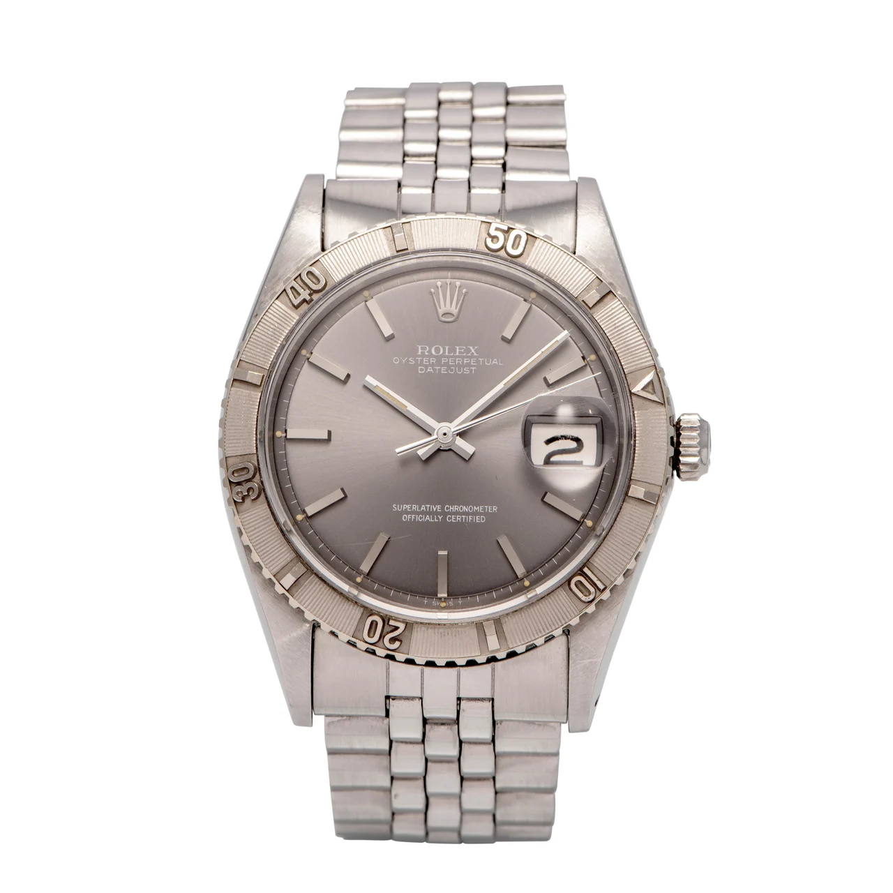 Ref. 1625 Datejust ''turnograph'', Steel And White Gold kol saati