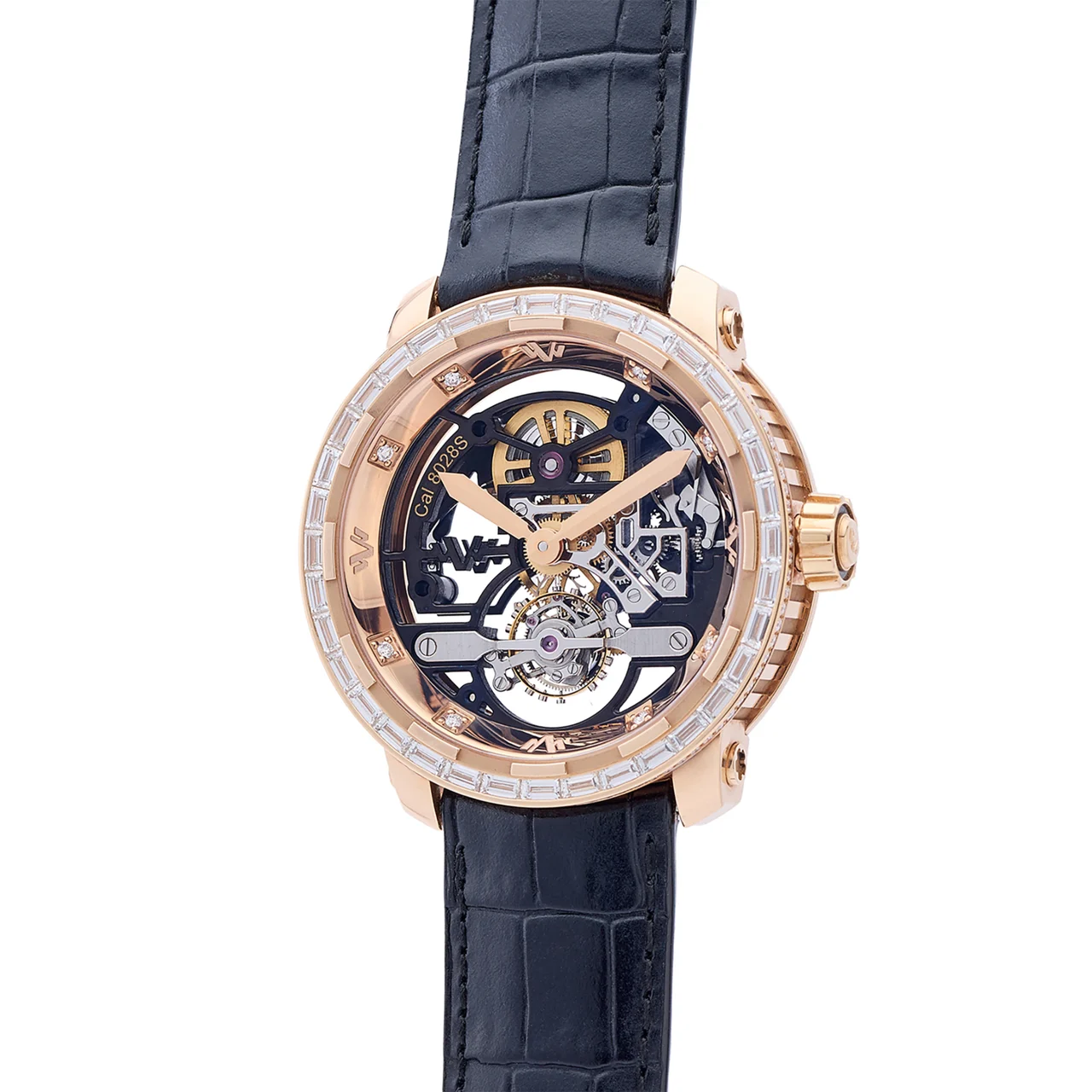 Dewitt DEWITT, REF. T8.TH.0025, TWENTY-8-EIGHT SKELETON TOURBILLON, LIMITED EDITION 03/99, SKELETON TOURBILLON, 18K PINK GOLD AND DIAMOND kol saati