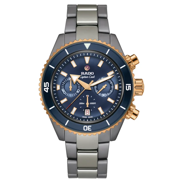 Rado Captain Cook High-Tech Ceramic Chronograph R32195202 kol saati