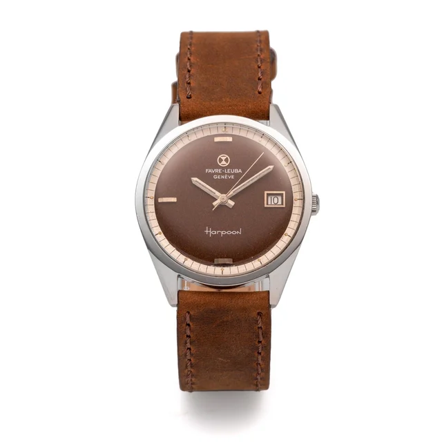 Favre Leuba Favre-Leuba Ref. 59713, self-winding, centre-seconds, date, brown dial; “Dayma
