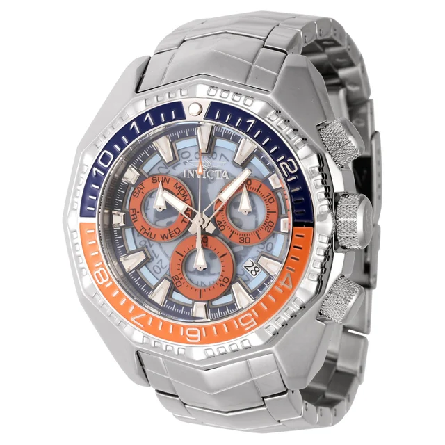 Invicta Akula Tellurion Swiss Ronda Z60 Caliber Watch - 55mm. Steel (44294) kol saati