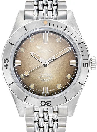 Squale Super- Sunray Brown - Bracelet SUPERSSBW.AC/SQ kol saati