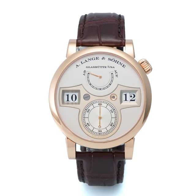 A. Lange & Sohne Ref. 140.032F Zeitwerk, Pink gold kol saati