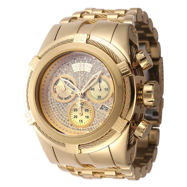 Invicta Reserve Bolt Zeus 1.02 Carat Diamond Swiss Ronda Z60 Caliber Watch w/ Mother of Pe