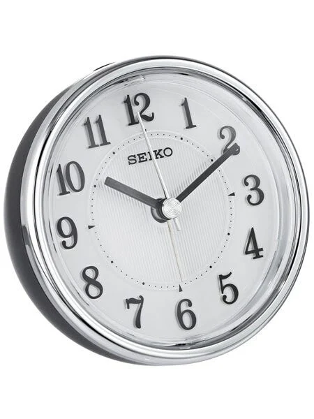 Seiko Alarm Clock with Electro Luminescent Dial and Quiet-Sweep #QHE115KLH kol saati