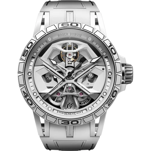 Roger Dubuis Excalibur Spider Huracán White Ceramic Composite Fiber 45mm RDDBEX0947 45 mm kol saati