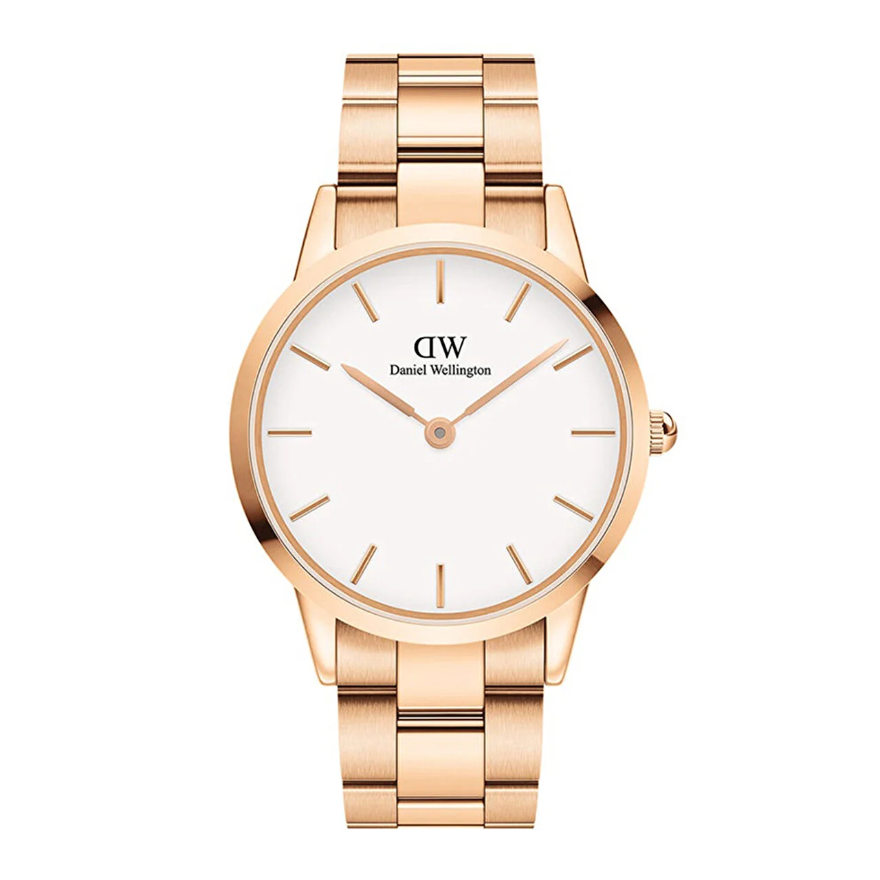 DANIEL WELLINGTON Iconic Link Rose Gold DW00600343 40 mm kol saati