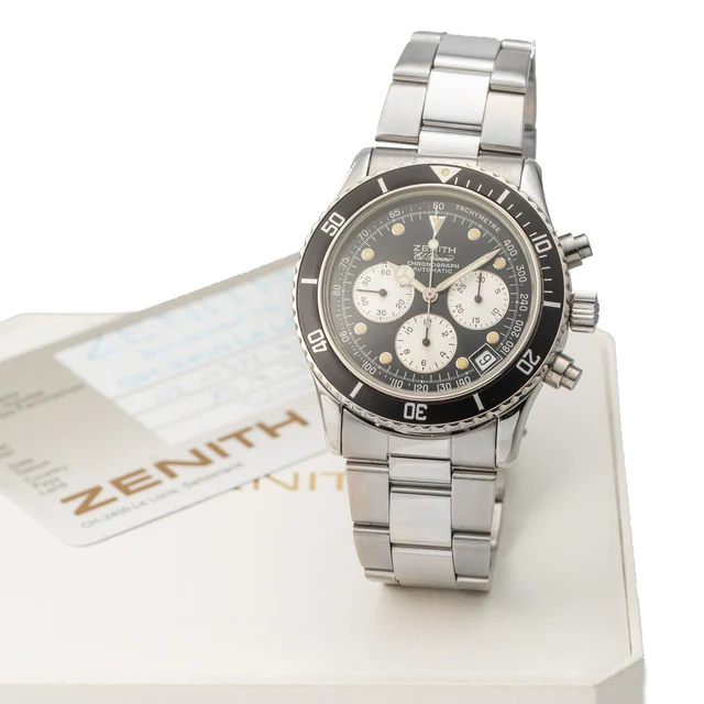 Zenith ZENITH, REF. 02.0310.400, EL PRIMERO, "DE LUCA", STEEL kol saati