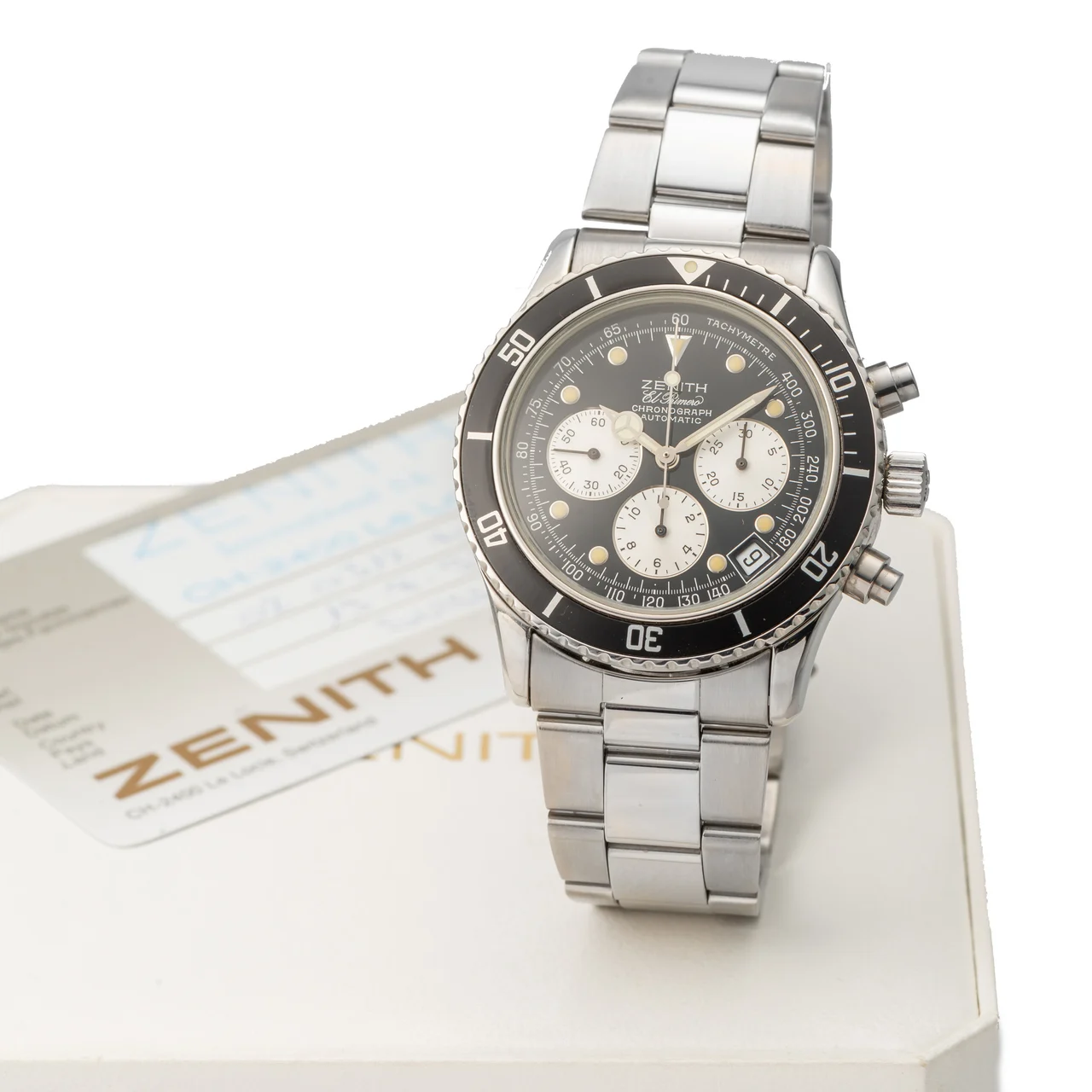 Zenith ZENITH, REF. 02.0310.400, EL PRIMERO, "DE LUCA", STEEL kol saati