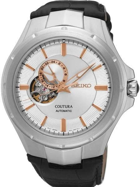 Seiko Coutura Automatic 24-Jewel Watch with an Open Heart Dial #SSA313 kol saati