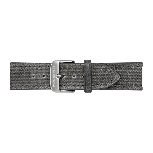Default Canvas Uhrenarmband Silber Grau 20 mm PH-M1-S-51M kol saati