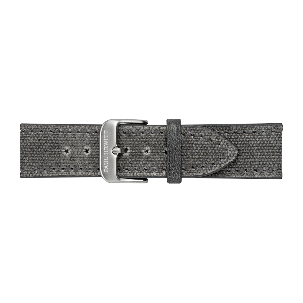 Default Canvas Uhrenarmband Silber Grau 20 mm PH-M1-S-51M kol saati