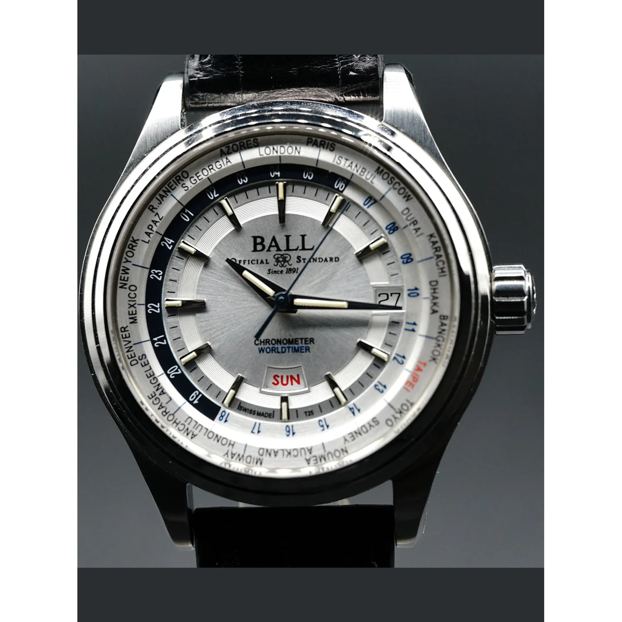 Ball Watch Trainmaster World Time GM2020D-LL1CJ-SL 210000018845 kol saati