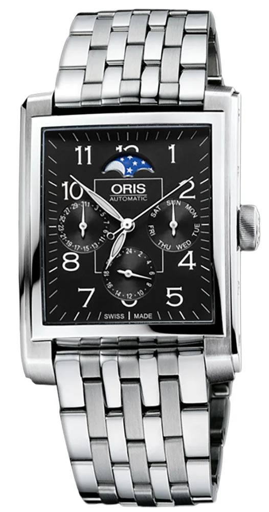 Oris Rectangular 582 7658 4034-MB 46 mm kol saati