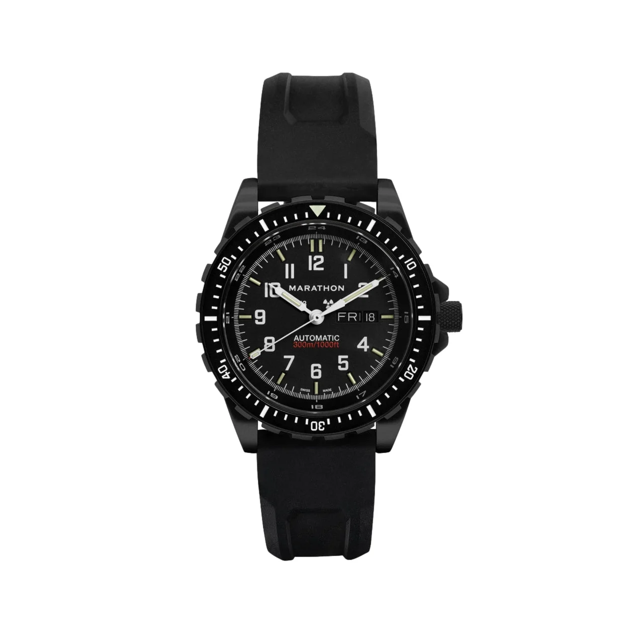 Marathon JDD® Standard-Issue Diver's Automatic Type II 46mm - Anthracite on Rubber Strap WW194021BK-0130 46 mm kol saati