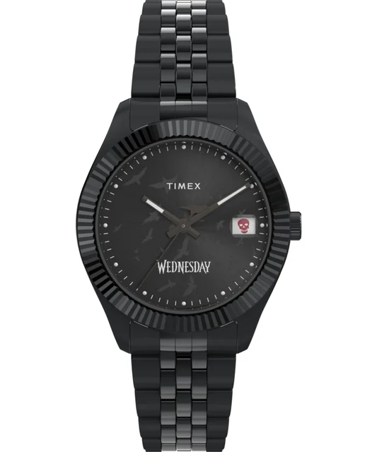 Timex Wednesday Legacy 36mm Stainless Steel Bracelet Watch TW2Y19600 kol saati
