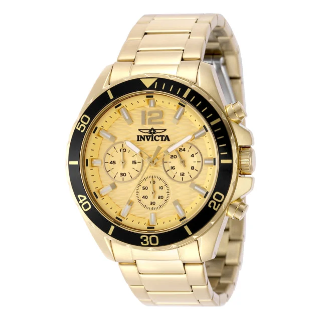 Invicta Pro Diver Stratax Watch - 44mm. Gold (50377) kol saati