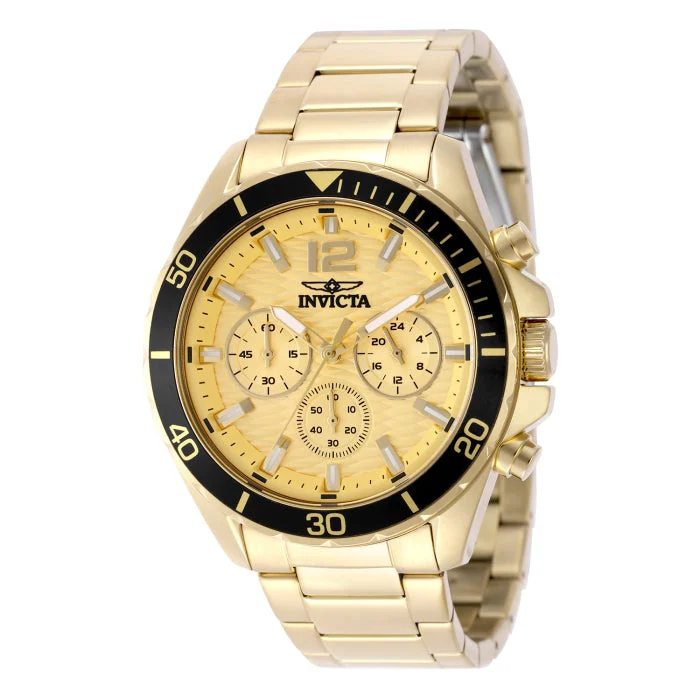 Invicta Pro Diver Stratax Watch - 44mm. Gold (50377) 44 mm kol saati