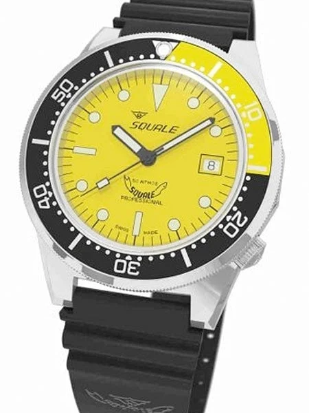 Squale meter Professional Swiss Automatic Dive watch with Sapphire Crystal #1521-026-Y 42 mm kol saati