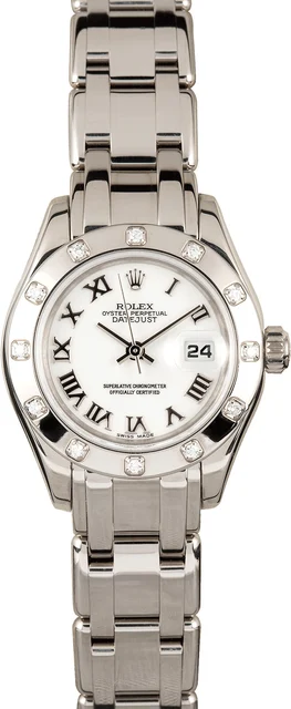 Rolex Pearlmaster 80319 White Dial 80319-CPO kol saati