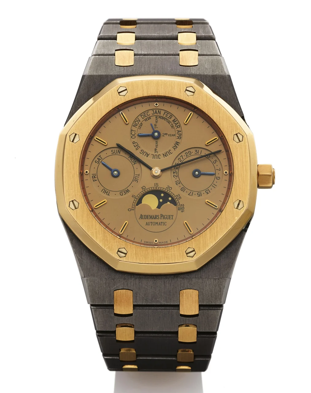 Audemars Piguet AUDEMARS PIGUET REF. 25820 AUTOMATIC PERPETUAL CALENDAR TANTALUM & PINK GOLD kol saati