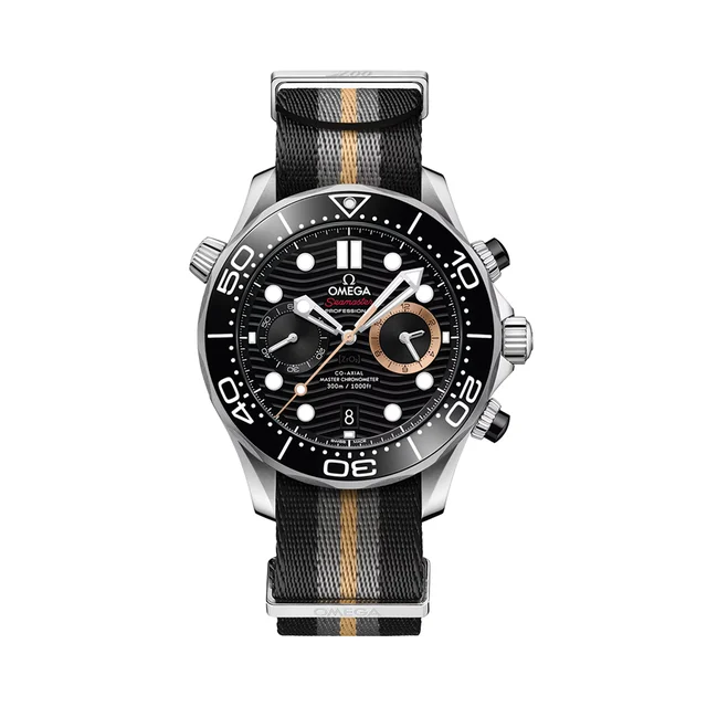 OMEGA Seamaster Diver 300M Chronograph 007 First Light 44mm - Black on Fabric Strap O21032