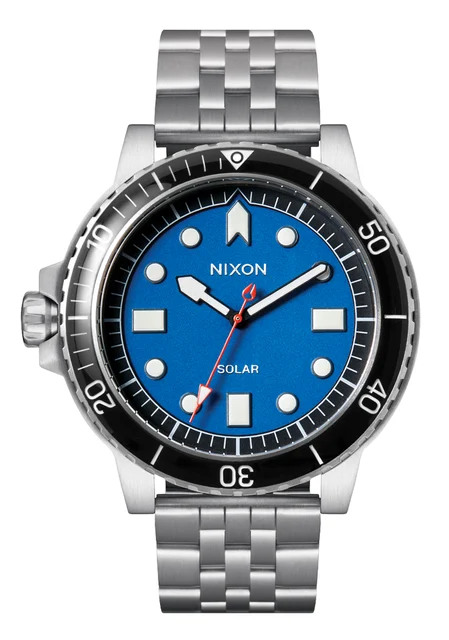 Nixon US Stinger 44 - Silver / Blue / Black A1402-5236-00 kol saati