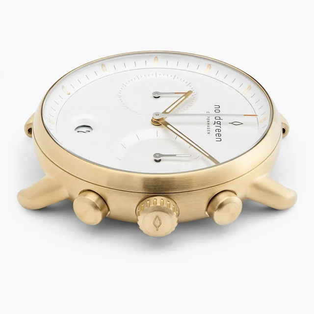 Nordgreen Pioneer 42mm - Gold - White Dial WATCHPI42GOX kol saati