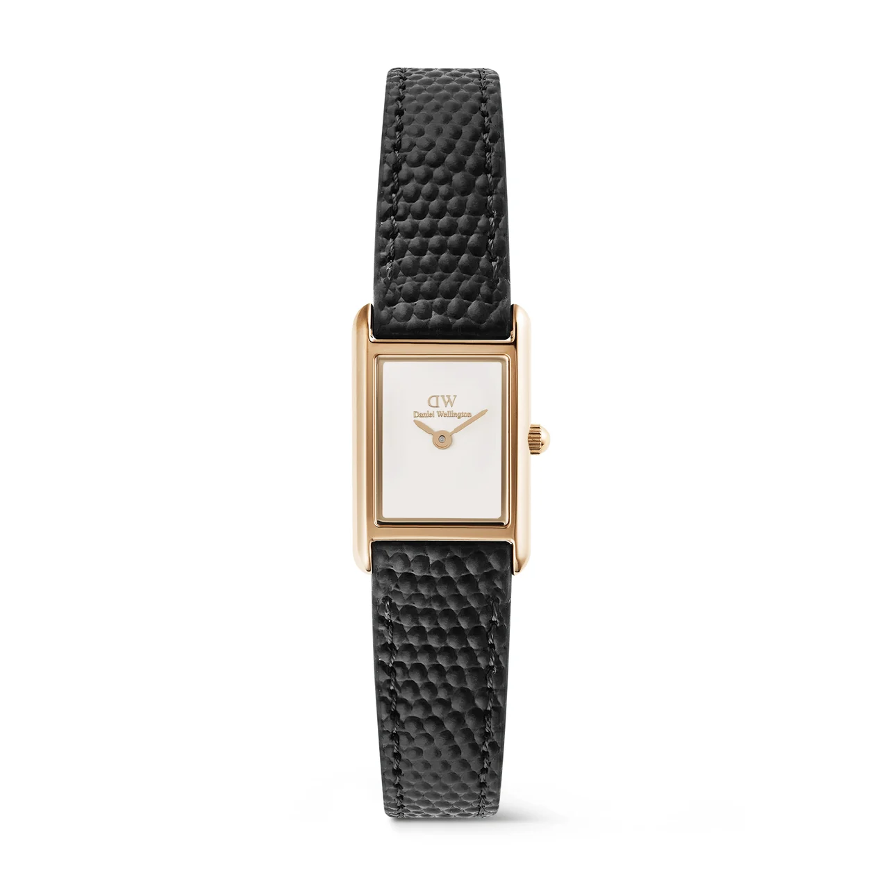 DANIEL WELLINGTON Bound Mini Black Lizard Rose Gold DW00100907 kol saati