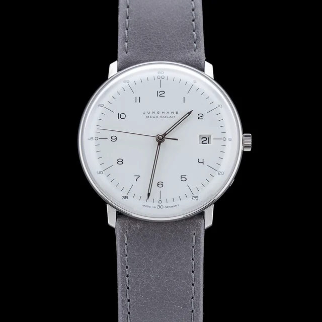 Junghans Max Bill Mega Solar 059/2021.02 210009N42378 kol saati