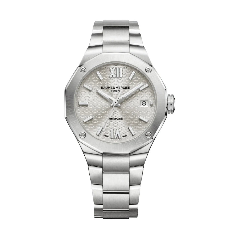 Baume Et Mercier Riviera 10615 Automatic Date 36mm - Silver on Bracelet M0A10615 36 mm kol saati