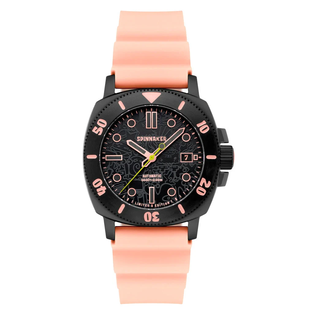 Spinnaker Hull Diver Automatic SpongeBob SquarePants Limited Edition Pink Patrick #SP-5147-02 kol saati