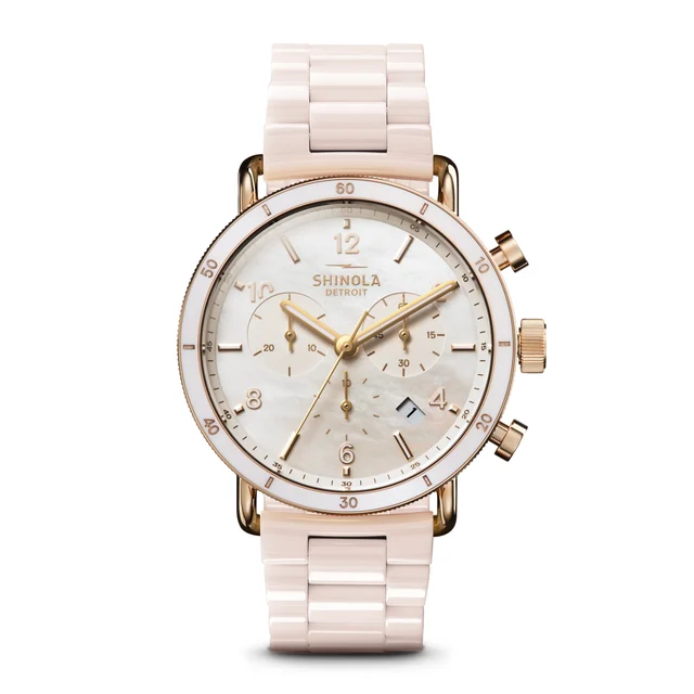 Shinola Canfield S0120230478-1-Wht-40-USA kol saati
