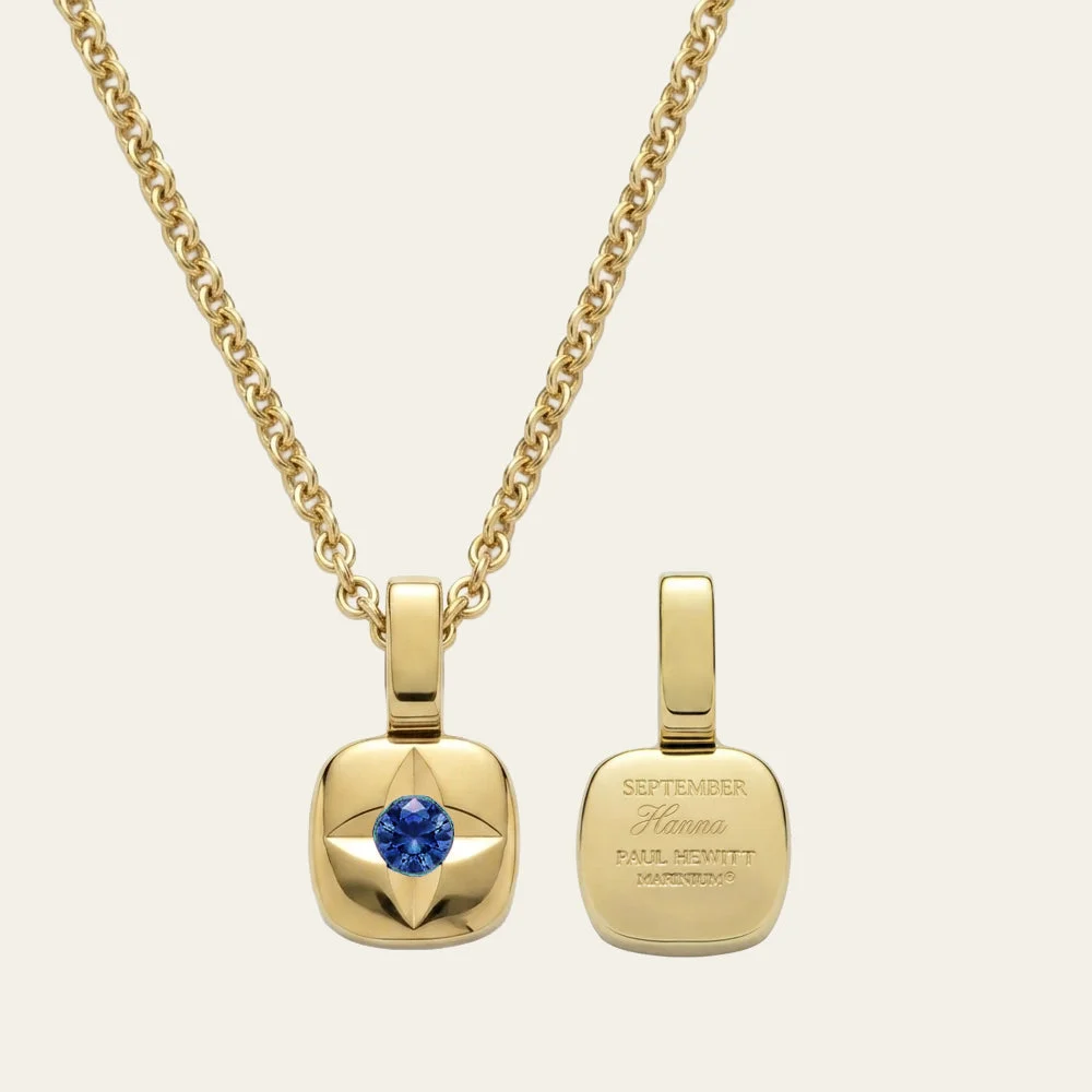 Default Birthstone September Halskette Gold PH-SET-2759 kol saati