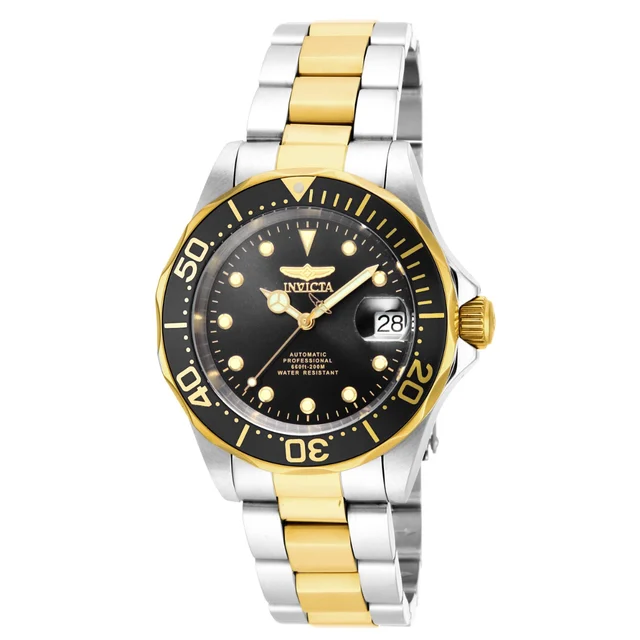 Invicta Pro Diver Calyra Automatic Watch - 40mm. Steel. Gold (17043) kol saati