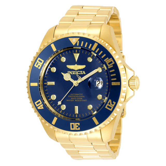 Invicta Grand Diver Solemnis Automatic Watch - 47mm, Gold (35726) kol saati