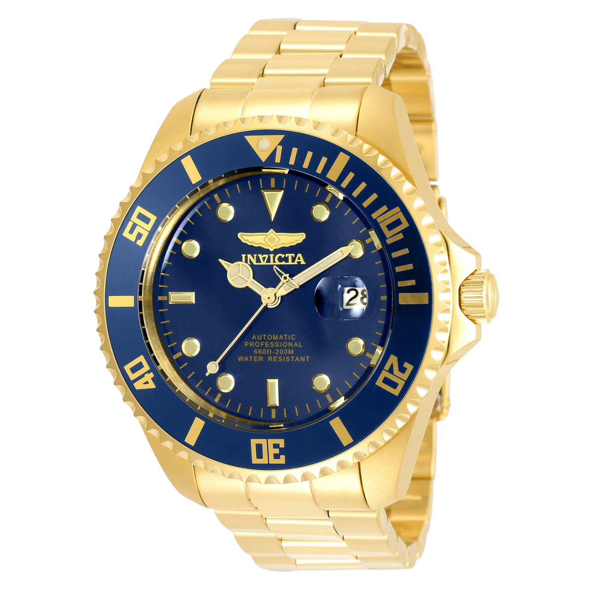 Invicta Grand Diver Solemnis Automatic Watch - 47mm, Gold (35726) 47 mm kol saati