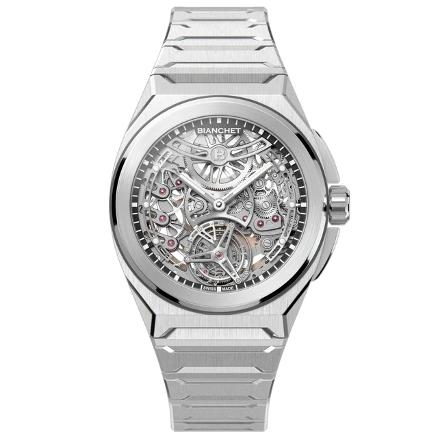 Bianchet Ultrafino Rotondo Titanium Skeleton Black RDUFFTSKTNBK kol saati