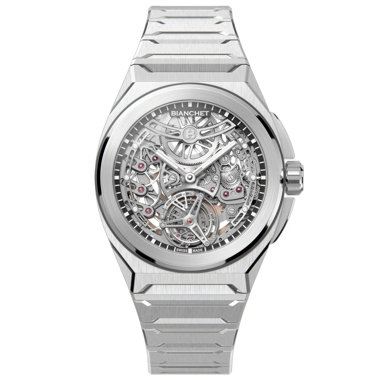 Bianchet Ultrafino Rotondo Titanium Skeleton Black RDUFFTSKTNBK 39 mm kol saati