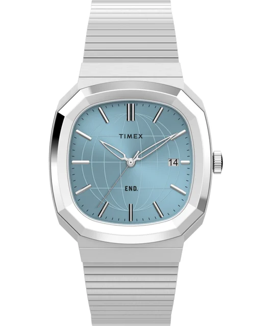 Timex END. x 1981 Reissue Inspired 35mm Stainless Steel Bracelet Watch TW3A01500 kol saati