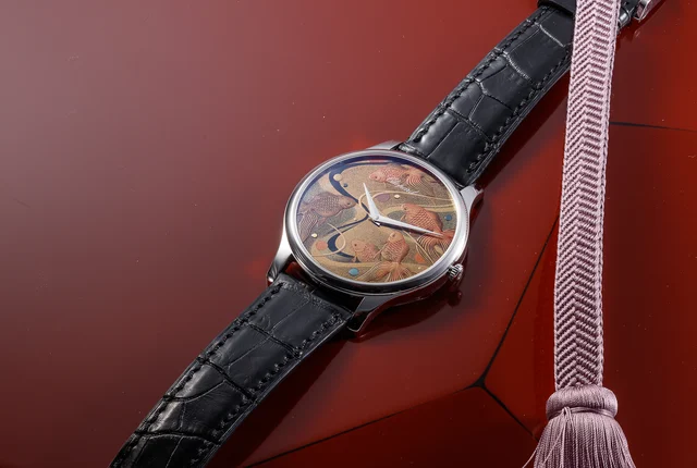 Chopard Reference 161920 Urushi Goldfish”, 18K White Gold, Automatic kol saati