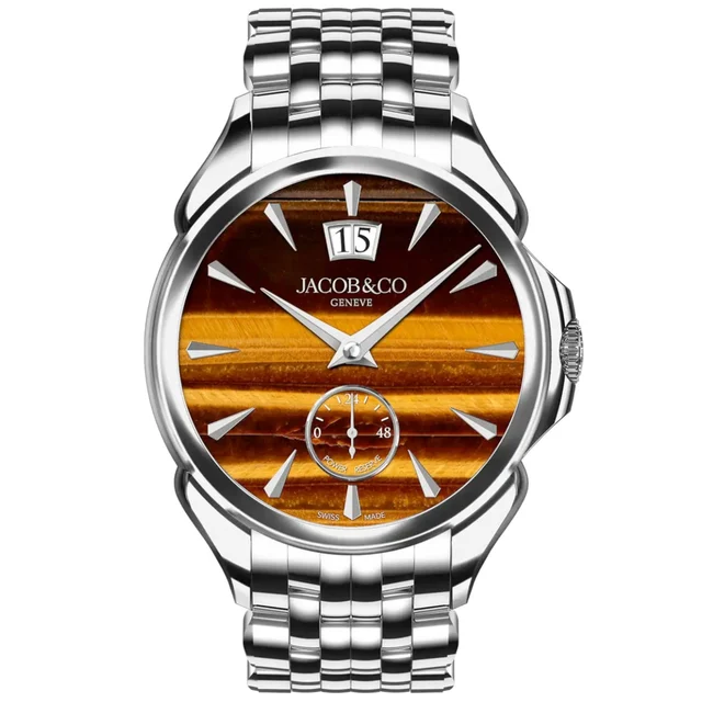 Jacob & Co. Jacob & Co. Palatial Classic Steel Tiger Eye on Bracelet PC400.10.AD.AL.A10AA 